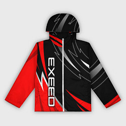 Ветровка с капюшоном женская Exeed - red uniform, цвет: 3D-белый