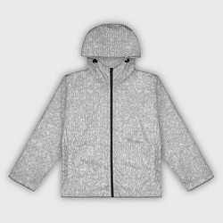 Ветровка с капюшоном женская Светлый серый в мелкий рисунок паттерн, цвет: 3D-черный