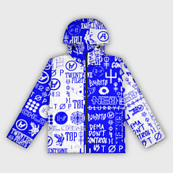 Ветровка с капюшоном женская Twenty one pilots лого, цвет: 3D-черный