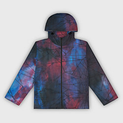 Ветровка с капюшоном женская Космическая паутина, цвет: 3D-черный