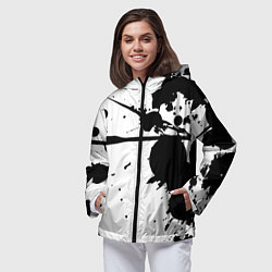 Ветровка с капюшоном женская Art blots - vanguard, цвет: 3D-черный — фото 2