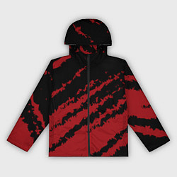 Ветровка с капюшоном женская The color is red and black, цвет: 3D-черный