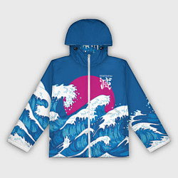 Ветровка с капюшоном женская Корпус бойни демонов - Kisatsutai, цвет: 3D-белый