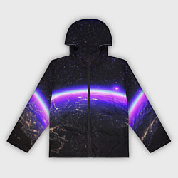 Женская ветровка Планета и неоновое свечение