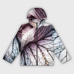 Ветровка с капюшоном женская Раскрытый цветок, цвет: 3D-черный