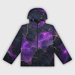 Женская ветровка Фиолетовый разлом с молниями