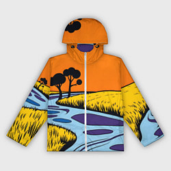 Женская ветровка Пейзаж с фантастической природой