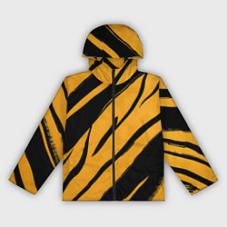 Ветровка с капюшоном женская Тигровый раскрас, цвет: 3D-черный