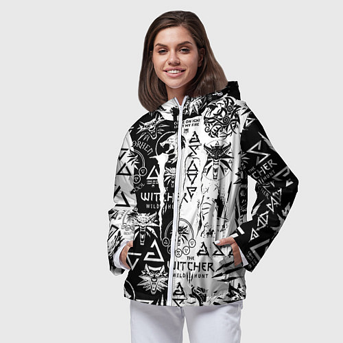 Женская ветровка Monster energy логотипы игр / 3D-Белый – фото 3