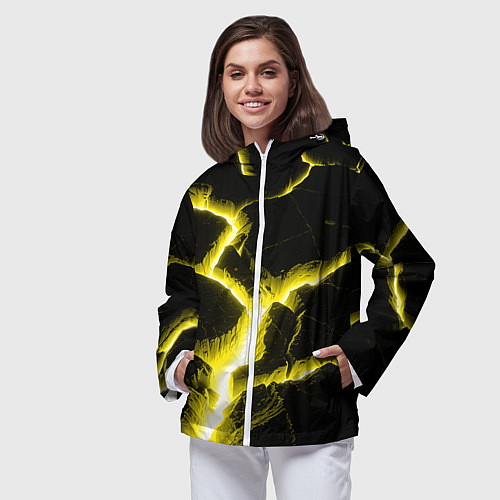 Женская ветровка The rift / 3D-Белый – фото 3