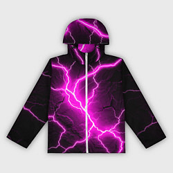 Ветровка с капюшоном женская The color is pink and black, цвет: 3D-белый