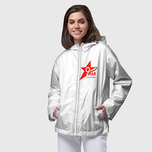 Женская ветровка Праздник-9 мая / 3D-Белый – фото 3