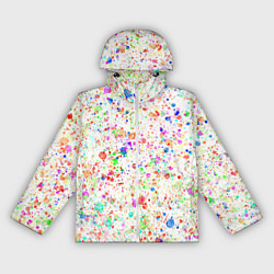 Женская ветровка Белый с разноцветными брызгами