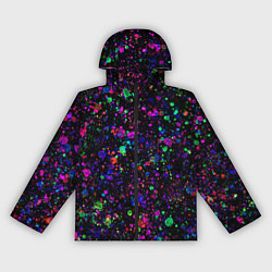 Женская ветровка Чёрный с разноцветными брызгами