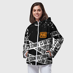 Ветровка с капюшоном женская CS x pubg, цвет: 3D-белый — фото 2