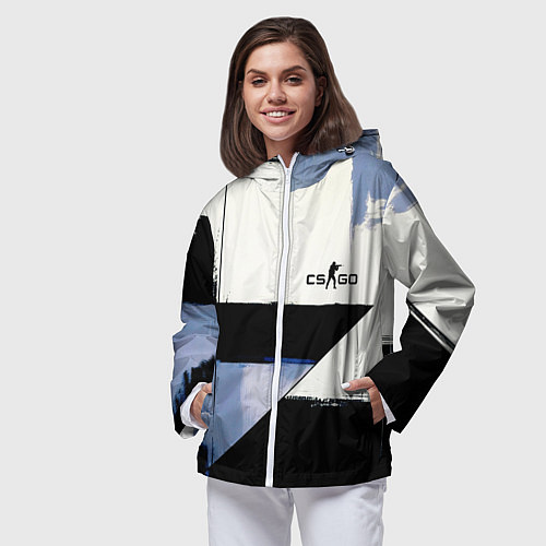 Женская ветровка CS GO контрудар / 3D-Белый – фото 3