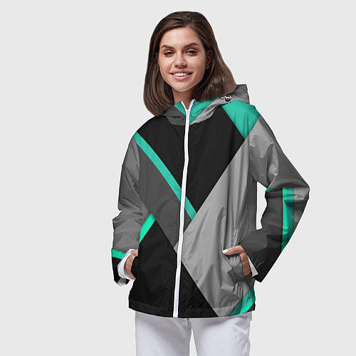 Женская ветровка Multicoloured / 3D-Белый – фото 3