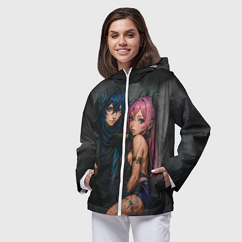 Женская ветровка Ситлали и Оророн / 3D-Белый – фото 3