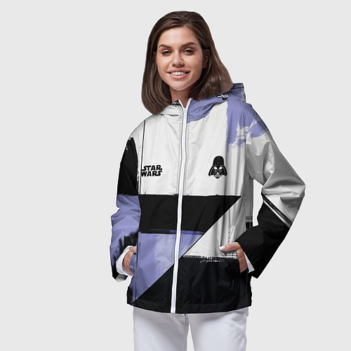 Женская ветровка Дарт Вейдер Звездные войны / 3D-Белый – фото 3