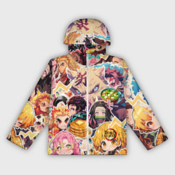Ветровка с капюшоном женская Demon Slayer Blade Favorite Food, цвет: 3D-белый