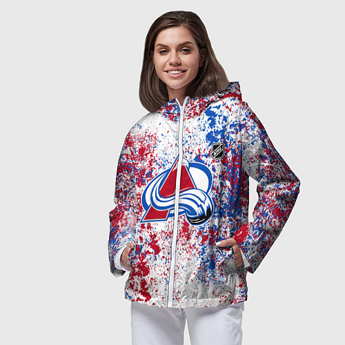 Женская ветровка Colorado Avalanche NHL white / 3D-Белый – фото 3