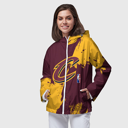 Женская ветровка Cleveland Cavaliers NBA team / 3D-Белый – фото 3