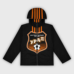 Ветровка с капюшоном женская ФК Урал - полоски, цвет: 3D-черный