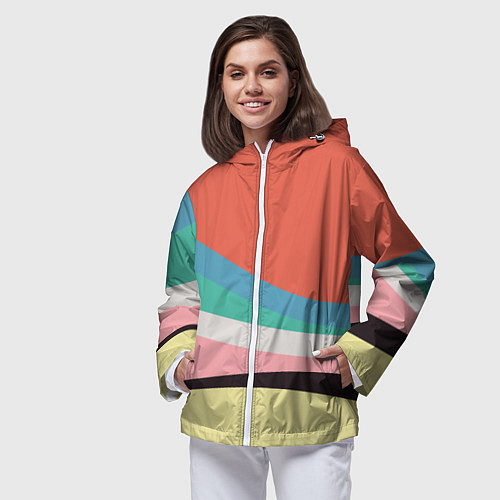 Женская ветровка Спектр июнь / 3D-Белый – фото 3