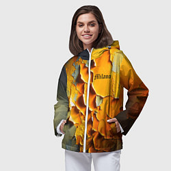 Ветровка с капюшоном женская Peeling plaster - Milano, цвет: 3D-белый — фото 2