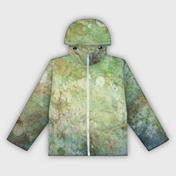 Женская ветровка Абстракция - faded spots on a green background