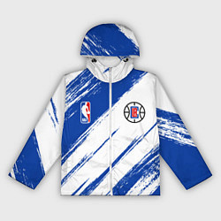 Ветровка с капюшоном женская Клипперс - синяя краска, цвет: 3D-белый