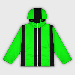 Ветровка с капюшоном женская Color green black line, цвет: 3D-белый
