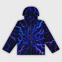 Ветровка с капюшоном женская Разряд молнии текстура, цвет: 3D-черный