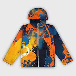 Ветровка с капюшоном женская Краска на стене, цвет: 3D-белый