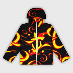 Ветровка с капюшоном женская Doom dragon steel fire, цвет: 3D-белый