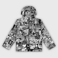 Ветровка с капюшоном женская Horror World of Junji Ito, цвет: 3D-черный