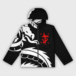 Ветровка с капюшоном женская Doom dragon steel, цвет: 3D-черный