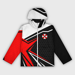 Ветровка с капюшоном женская Umbrella - red uniform, цвет: 3D-белый
