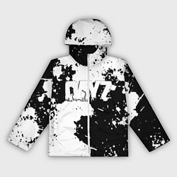Ветровка с капюшоном женская Dayz Брызги красок черно белый, цвет: 3D-белый