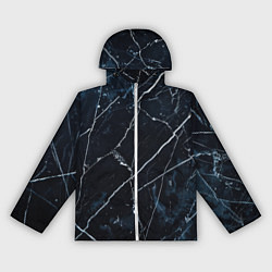 Ветровка с капюшоном женская Темно синий гранж, цвет: 3D-белый