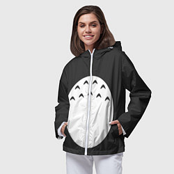 Ветровка с капюшоном женская Тоторо живот, цвет: 3D-белый — фото 2