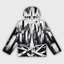 Ветровка с капюшоном женская American metropolis, цвет: 3D-белый