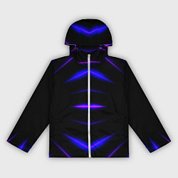 Женская ветровка Color black neon stripes