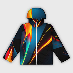 Ветровка с капюшоном женская Multicoloured neon, цвет: 3D-белый