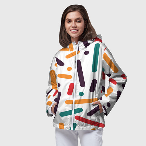 Женская ветровка Oval oil / 3D-Белый – фото 3