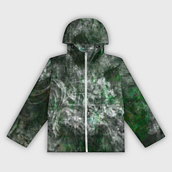 Ветровка с капюшоном женская Абстракция - acid boom, цвет: 3D-белый