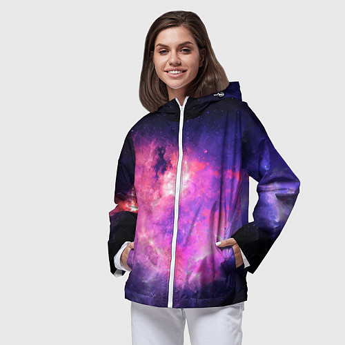 Женская ветровка Космос / 3D-Белый – фото 3