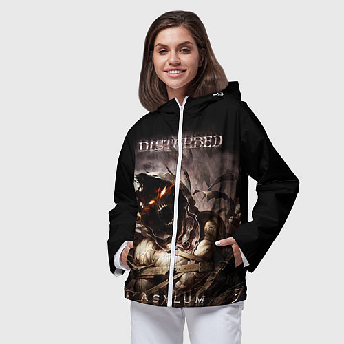 Женская ветровка Disturbed / 3D-Белый – фото 3