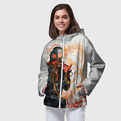 Ветровка с капюшоном женская Counter-Strike: SWAT, цвет: 3D-белый — фото 2