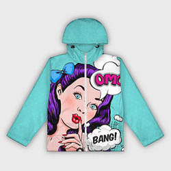 Ветровка с капюшоном женская PO ART, цвет: 3D-белый